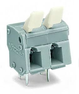 257-505/333-000 - PCB terminal block; finger-operated levers; 2.5 mm²; Pin spacing 7.5/7.62 mm; 5-pole; CAGE CLAMP®; commoning option; 2,50 mm²; gray