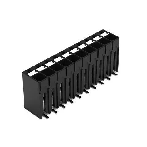 2086-1110/700-000/997-607 - SMD PCB terminal block; push-button; 1.5 mm²; Pin spacing 3.5 mm; 10-pole; Push-in CAGE CLAMP®; 1,50 mm²; black