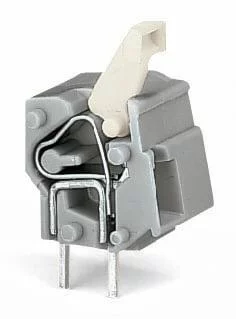 257-767 - Stackable PCB terminal block; push-button; 2.5 mm²; Pin spacing 10/10.16 mm; 1-pole; CAGE CLAMP®; commoning option; 2,50 mm²; light green