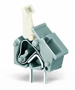 256-753 - Stackable PCB terminal block; push-button; 2.5 mm²; Pin spacing 7.5/7.62 mm; 1-pole; CAGE CLAMP®; commoning option; 2,50 mm²; light gray