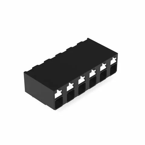 2086-3226/300-000 - THR PCB terminal block; push-button; 1.5 mm²; Pin spacing 5 mm; 6-pole; Push-in CAGE CLAMP®; Solder pin length 1.5 mm; 1,50 mm²; black
