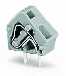 236-753/999-950 - Stackable PCB terminal block; 2.5 mm²; Pin spacing 7.5/7.62 mm; 1-pole; suitable for Ex-e applications; CAGE CLAMP®; commoning option; 2,50 mm²; light gray