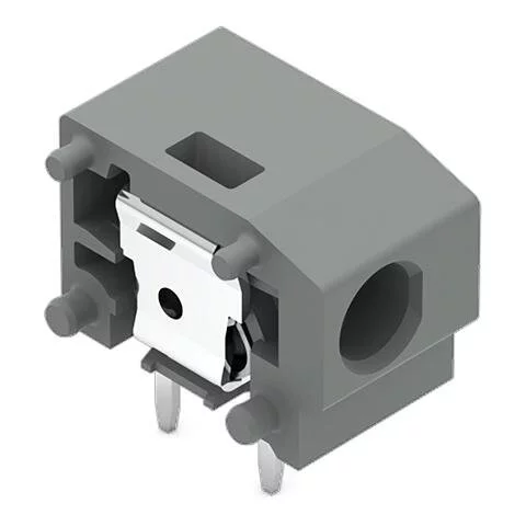 235-501 - Stackable PCB terminal block; 2.5 mm²; Pin spacing 7.5/7.62 mm; 1-pole; PUSH WIRE®; 2,50 mm²; gray