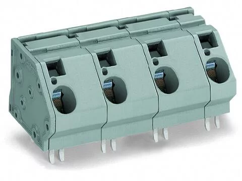 745-652/011-000 - PCB terminal block; 16 mm²; Pin spacing 20 mm; 2-pole; CAGE CLAMP®; commoning option; 16,00 mm²; gray