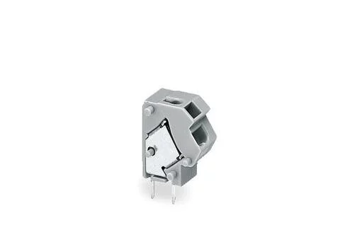 254-811 - Stackable 2-conductor PCB terminal block; 0.75 mm²; Pin spacing 7.5/7.62 mm; 1-pole; PUSH WIRE®; 0,75 mm²; gray