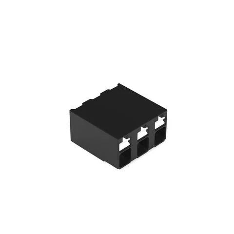2086-3203/700-000/997-605 - SMD PCB terminal block; push-button; 1.5 mm²; Pin spacing 5 mm; 3-pole; Push-in CAGE CLAMP®; 1,50 mm²; black