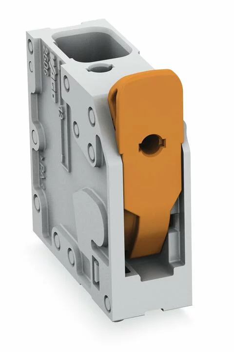 2606-3101 - PCB terminal block; Push-in CAGE CLAMP with operating lever; AWG 24 - 8; Pin spacing 7.5 mm; double pinning; 1-pole; top entry; gray