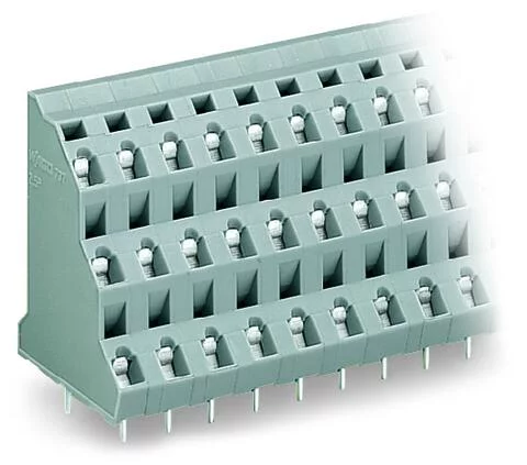 737-552 - Triple-deck PCB terminal block; 2.5 mm²; Pin spacing 7.5 mm; 6-pole; CAGE CLAMP®; 2,50 mm²; gray