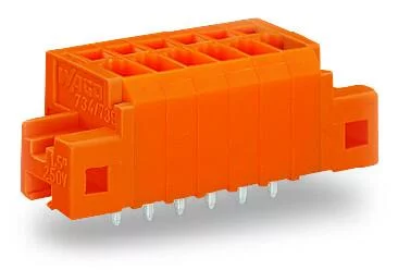 739-333/001-000 - PCB terminal block; 1.5 mm²; Pin spacing 3.81 mm; 3-pole; CAGE CLAMP®; clamping collar; 1,50 mm²; orange