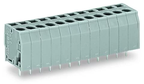 739-106 - PCB terminal block; 2.5 mm²; Pin spacing 5 mm; 6-pole; CAGE CLAMP®; 2,50 mm²; gray