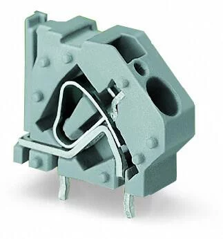 745-848 - Stackable PCB terminal block; 6 mm²; Pin spacing 10 mm; 1-pole; CAGE CLAMP®; commoning option; 6,00 mm²; light green