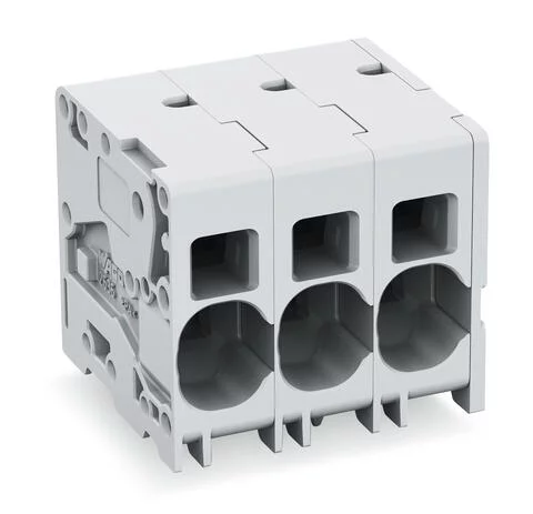 2636-1108/020-000 - PCB terminal block; Push-in CAGE CLAMP; AWG 18 - 4; Pin spacing 10 mm; W pinning; 8-pole; side entry; gray