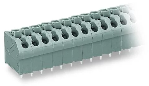 250-507 - PCB terminal block; push-button; 1.5 mm²; Pin spacing 5 mm; 7-pole; Push-in CAGE CLAMP®; 1,50 mm²; gray