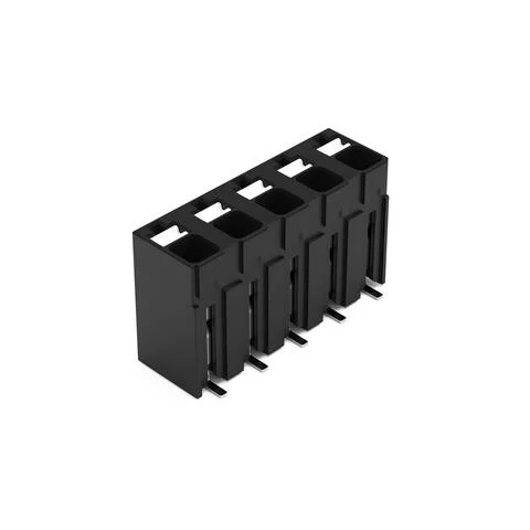 2086-3105/700-000/997-607 - SMD PCB terminal block; push-button; 1.5 mm²; Pin spacing 5 mm; 5-pole; Push-in CAGE CLAMP®; 1,50 mm²; black