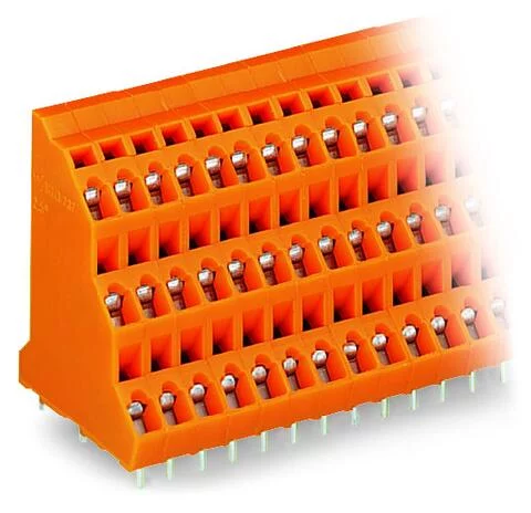 737-308 - Triple-deck PCB terminal block; 2.5 mm²; Pin spacing 5.08 mm; 24-pole; CAGE CLAMP®; 2,50 mm²; orange