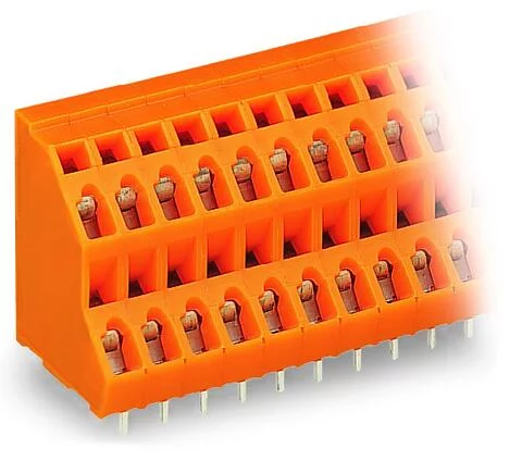 736-316 - Double-deck PCB terminal block; 2.5 mm²; Pin spacing 5.08 mm; 32-pole; CAGE CLAMP®; 2,50 mm²; orange