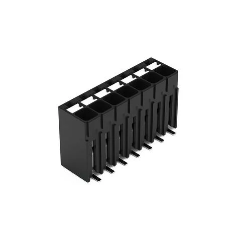 2086-1107/700-000/997-607 - SMD PCB terminal block; push-button; 1.5 mm²; Pin spacing 3.5 mm; 7-pole; Push-in CAGE CLAMP®; 1,50 mm²; black