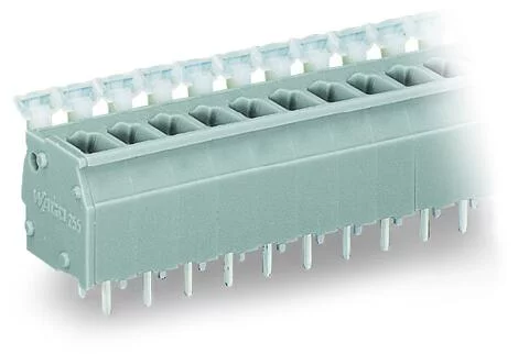 255-412 - PCB terminal block; push-button; 2.5 mm²; Pin spacing 5/5.08 mm; 12-pole; CAGE CLAMP®; commoning option; 2,50 mm²; gray