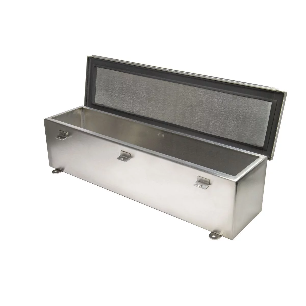 T4418CHSS - NEMA 4X Hinge Cover Wire Trough 4 X 4 X 18 in. 304 Stainless Steel