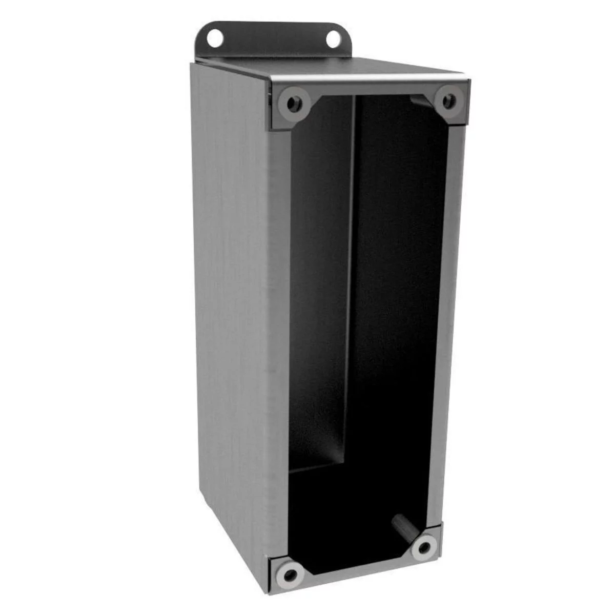PBGX4SS - N12 22.5 MM 4 Pushbutton Enclosure 8.8X2.7X3.5 304 Stainless Steel