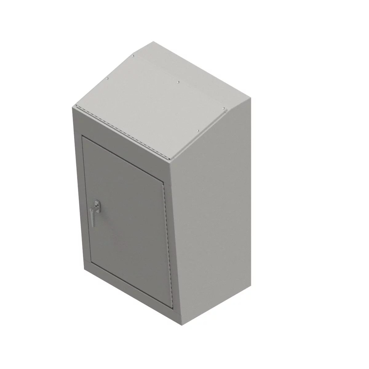 WC10B - N12 Single Door Console Body 40X24X17 Carbon Steel - Gray