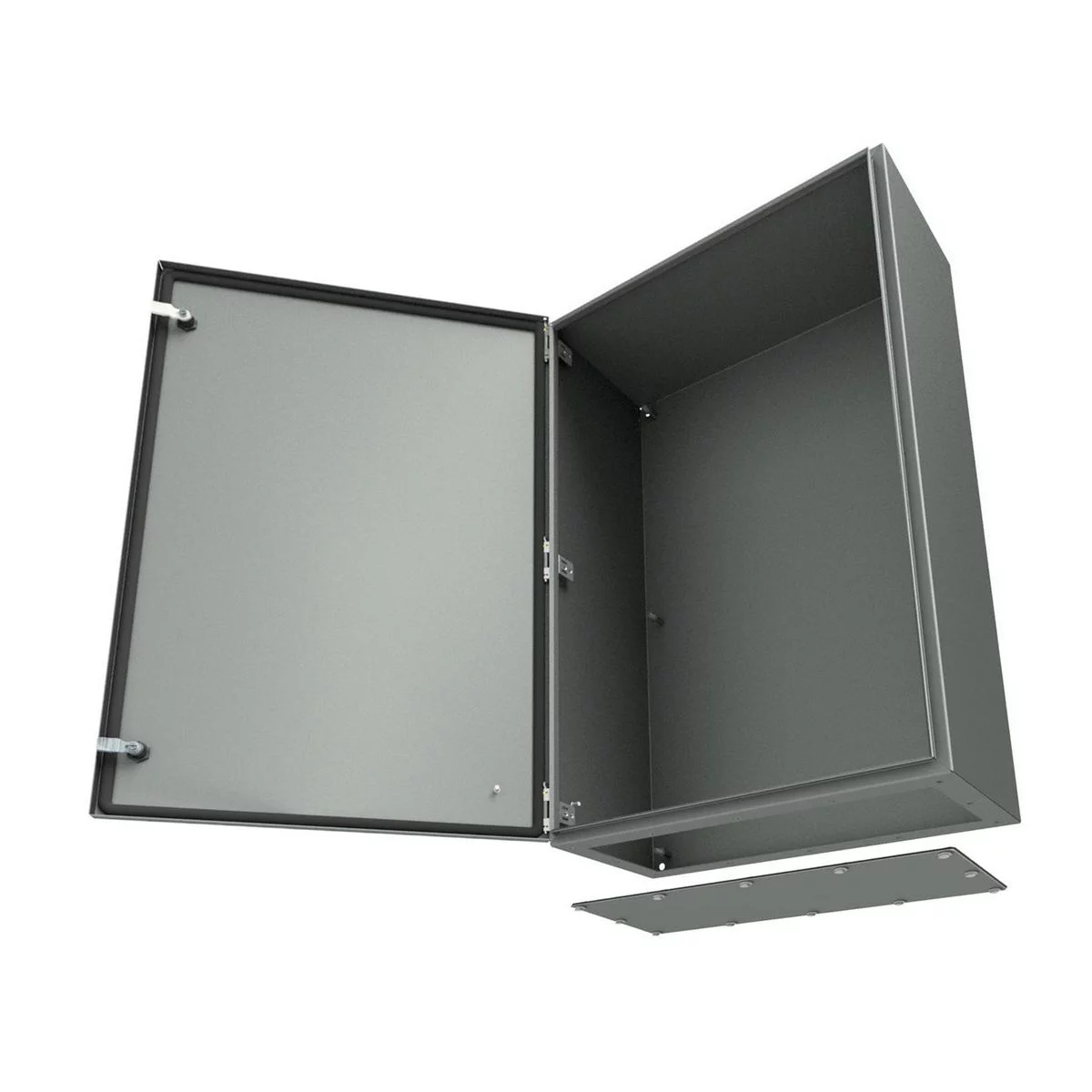 N412161608CGP - N412 Single Door Ultimate with Gland Plate 16X16X8 Carbon Steel - Gray