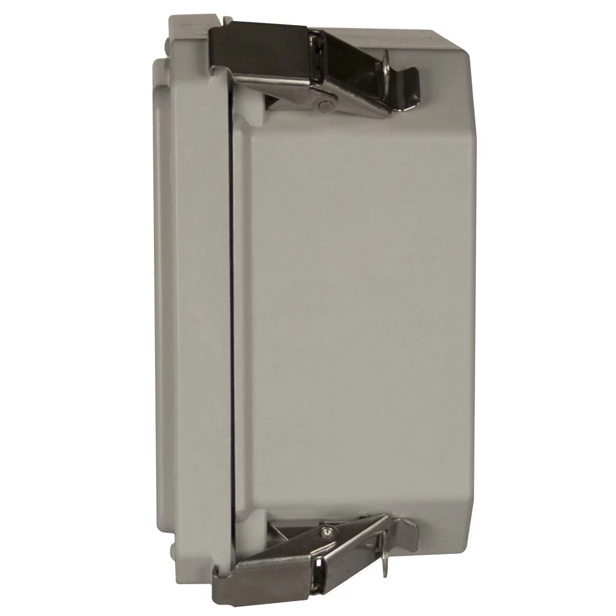 HW-121006CHQRW - NEMA 4X Continuous Hinge Quick Release Padlockalbe With Window 12X10X6 Fiberglass-Opaque