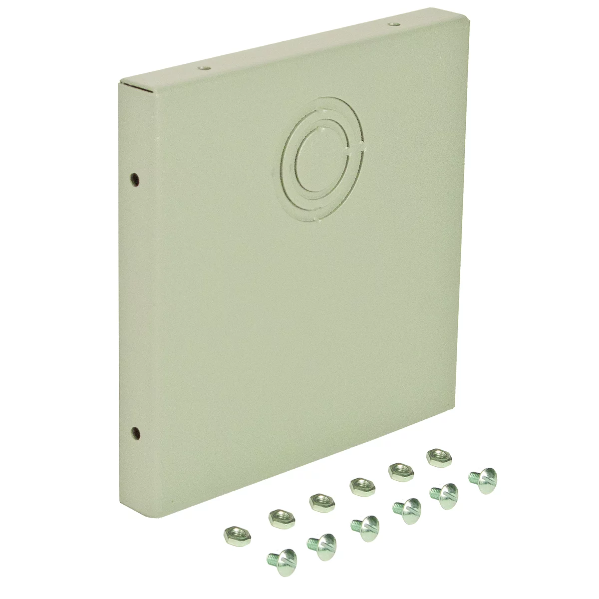 E0202 - N1 End Cap (Hinged-Cover/Screw-Cover Wireway) 2.5X2.5 Carbon Steel - Gray