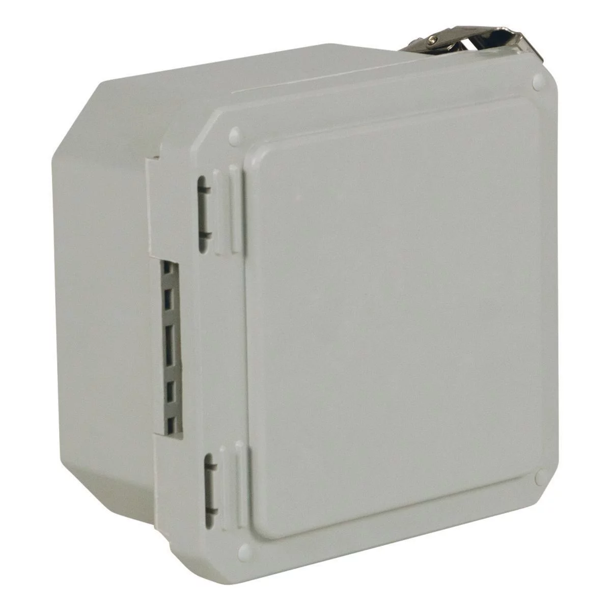 HW-181610CHQR - NEMA 4X Continuous Hinge Quick Release Padlockable 18X16X10 Fiberglass-Opaque