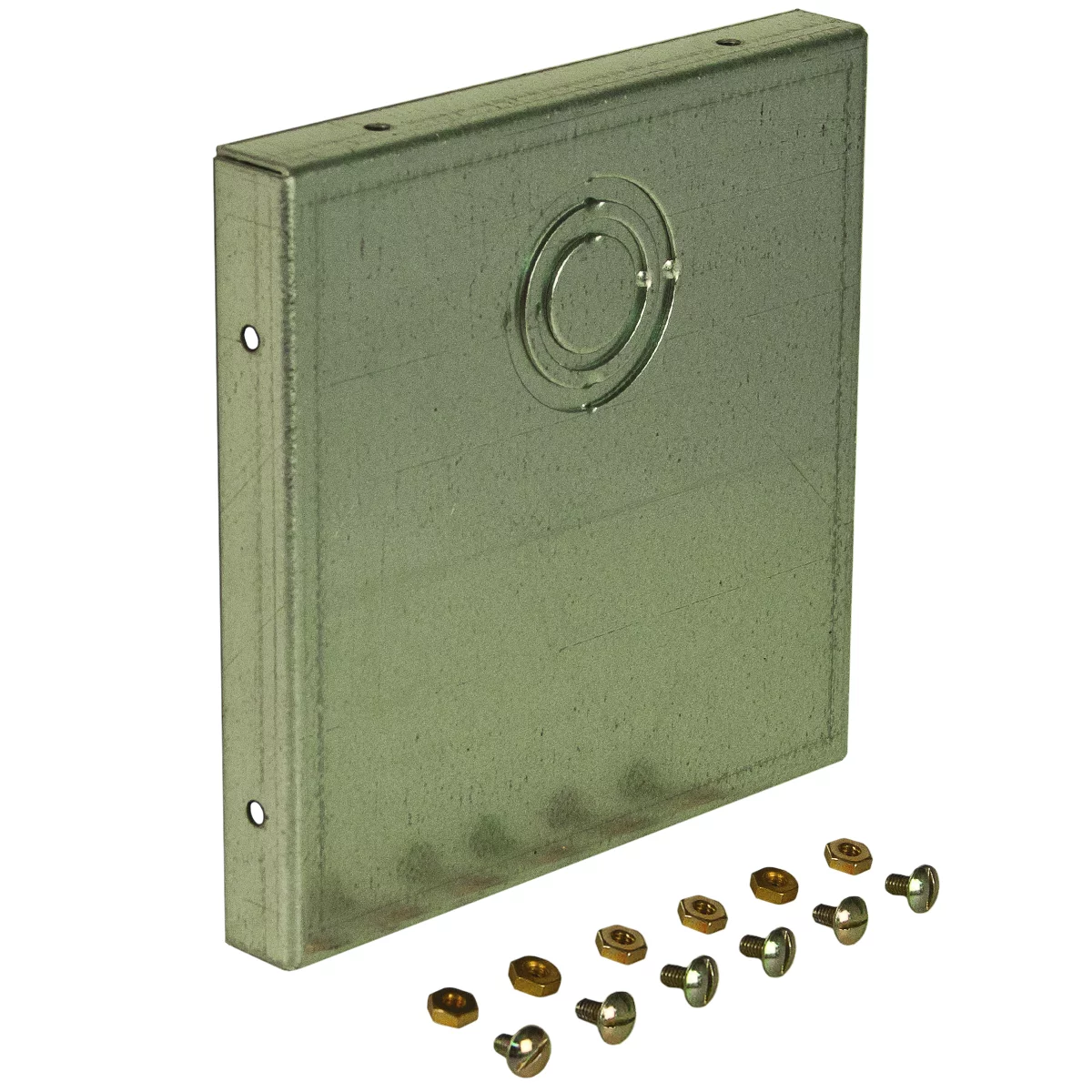 E0808G - N1 End Cap (Hinged-Cover/Screw-Cover Wireway) 8X8 Carbon Steel - Galvanized