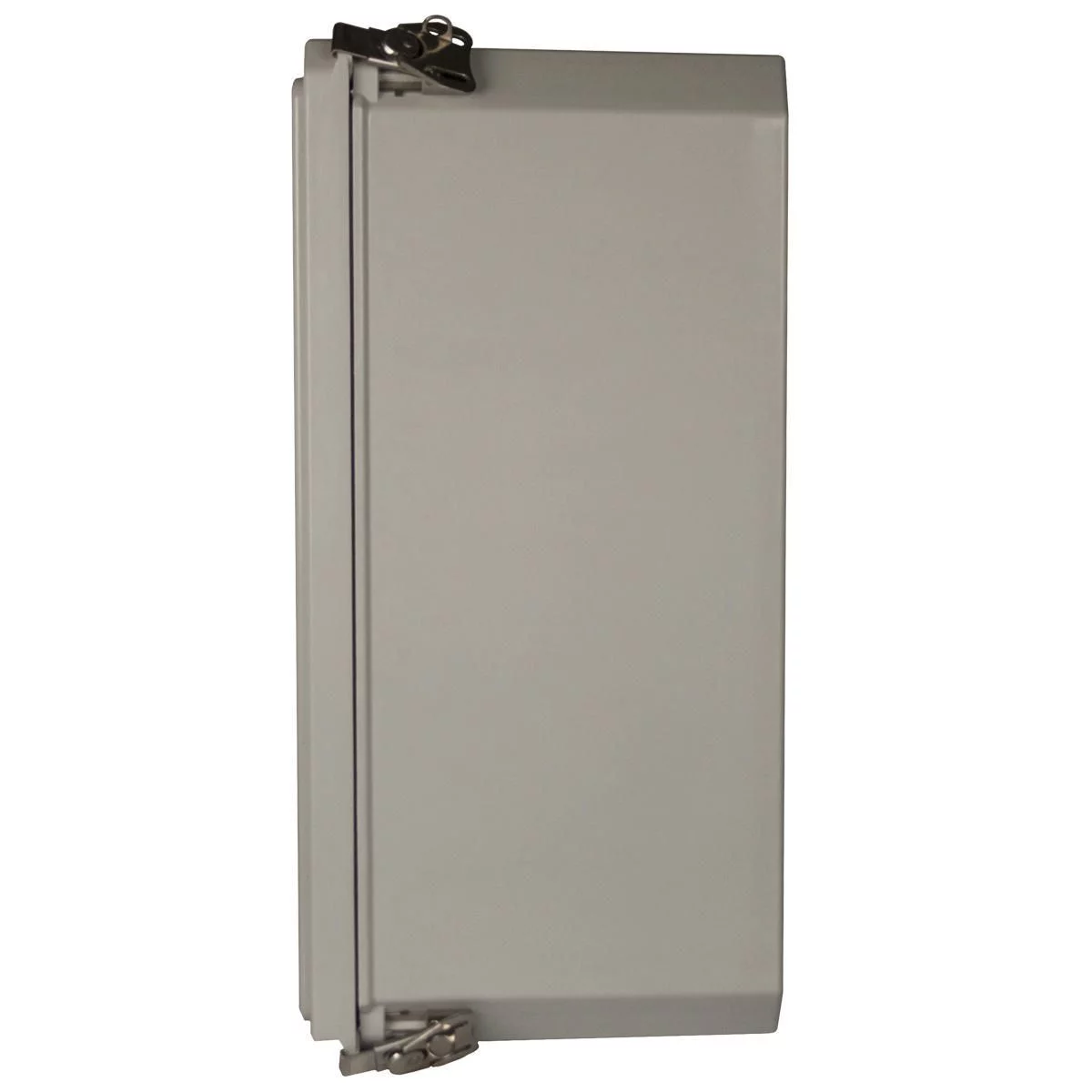 HW-100806CHTLW - NEMA 4X Continuous Hinge Link Lock With Window 10X8X6 Fiberglass-Opaque